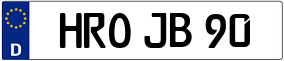 Trailer License Plate